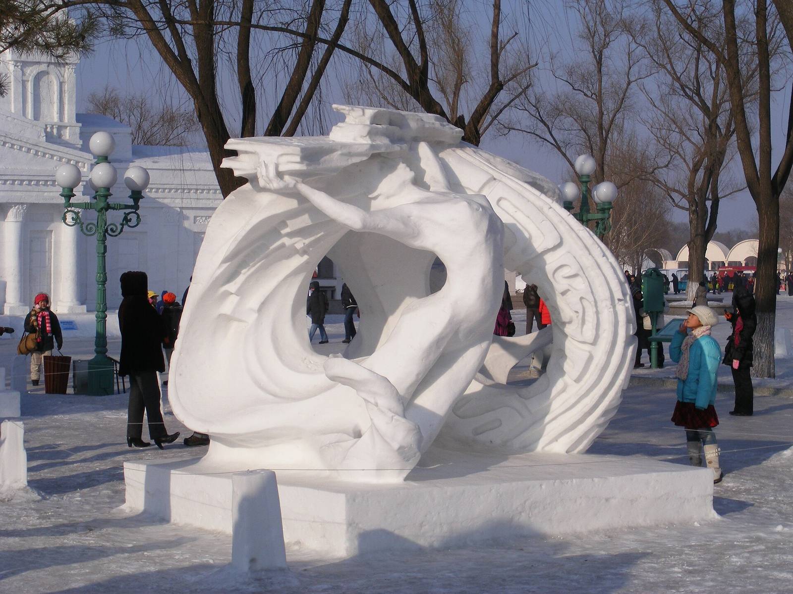Snow sculpture at the Harbin ice festival